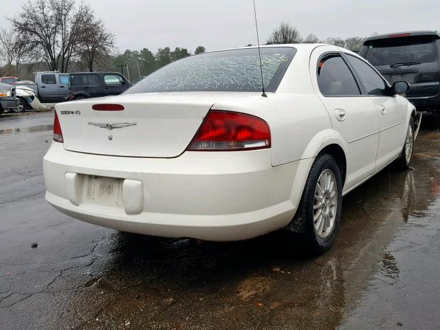 1C3EL46X84N381344 - 2004 CHRYSLER SEBRING LX WHITE photo 4