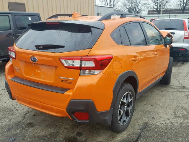 JF2GTADC8J8275748 - 2018 SUBARU CROSSTREK ORANGE photo 4