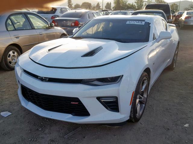 1G1FF1R79H0171638 - 2017 CHEVROLET CAMARO SS WHITE photo 2