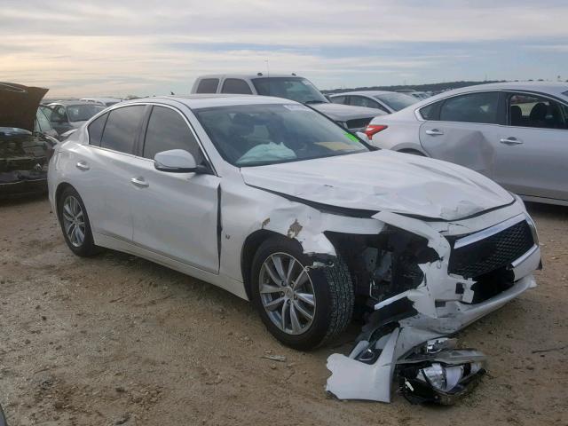 JN1BV7APXFM338573 - 2015 INFINITI Q50 BASE WHITE photo 1