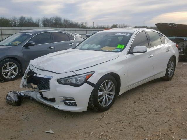 JN1BV7APXFM338573 - 2015 INFINITI Q50 BASE WHITE photo 2