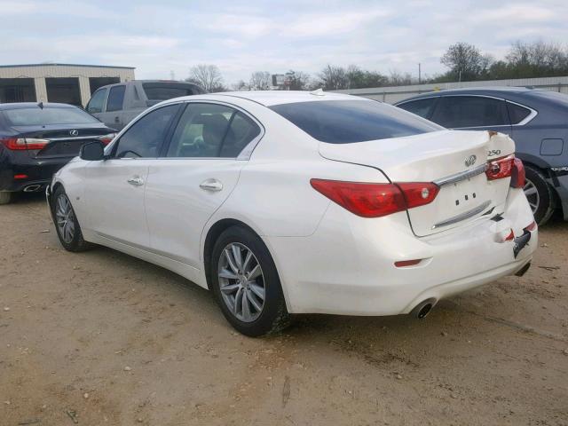 JN1BV7APXFM338573 - 2015 INFINITI Q50 BASE WHITE photo 3