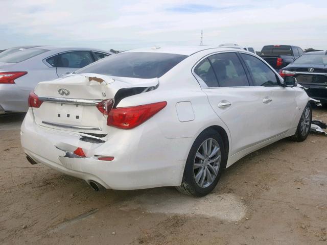 JN1BV7APXFM338573 - 2015 INFINITI Q50 BASE WHITE photo 4