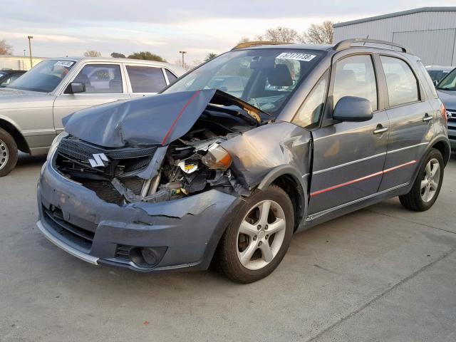 JS2YB413885100574 - 2008 SUZUKI SX4 BASE GRAY photo 2