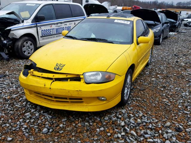 1G1JH12F957142746 - 2005 CHEVROLET CAVALIER L YELLOW photo 2