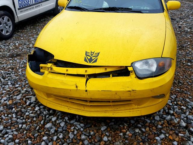 1G1JH12F957142746 - 2005 CHEVROLET CAVALIER L YELLOW photo 9