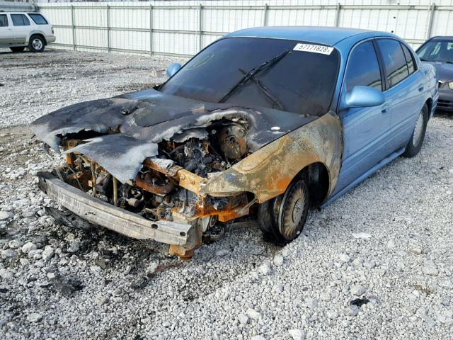 1G4HP54K01U166225 - 2001 BUICK LESABRE CU BLUE photo 2