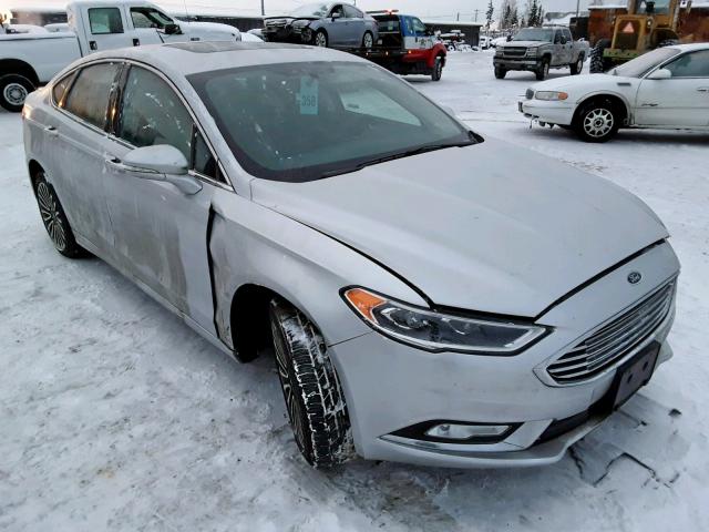 3FA6P0D90JR188654 - 2018 FORD FUSION TIT SILVER photo 1