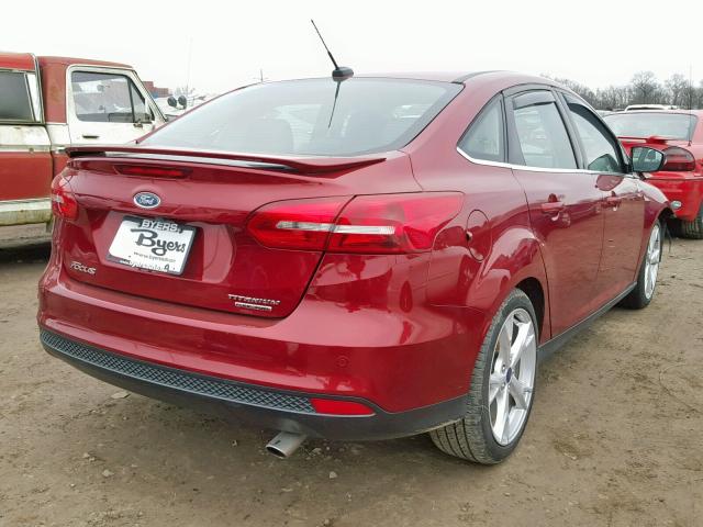 1FADP3J21GL358947 - 2016 FORD FOCUS TITA RED photo 4