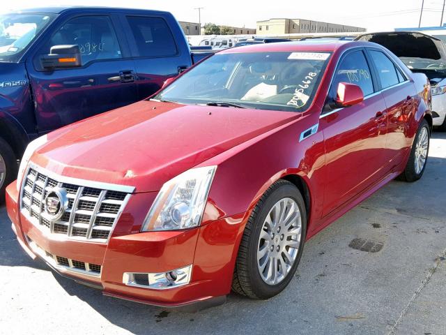 1G6DK5E3XD0156678 - 2013 CADILLAC CTS PERFOR RED photo 2