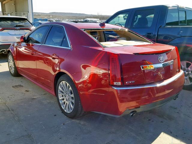 1G6DK5E3XD0156678 - 2013 CADILLAC CTS PERFOR RED photo 3