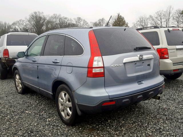 5J6RE48767L001657 - 2007 HONDA CR-V EXL BLUE photo 3