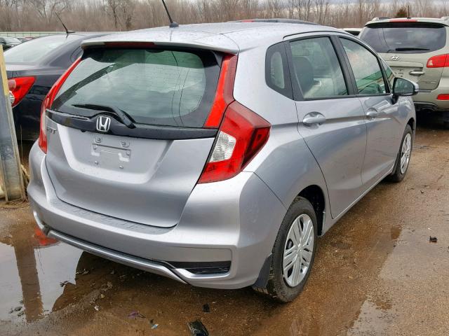 3HGGK5H48KM711167 - 2019 HONDA FIT LX SILVER photo 4