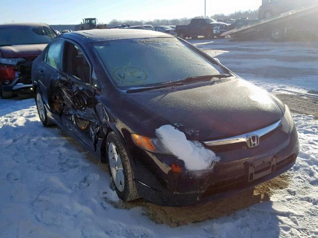 2HGFA169X8H334676 - 2008 HONDA CIVIC EXL BLACK photo 1