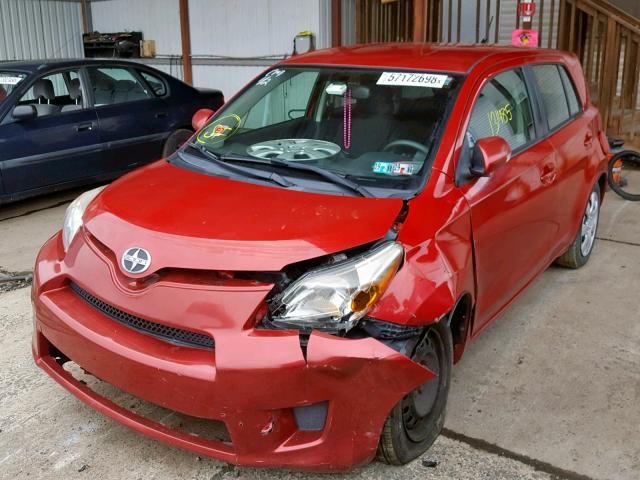 JTKKU10429J044765 - 2009 TOYOTA SCION XD RED photo 2