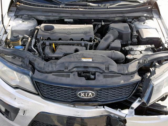 KNAFW6A30C5643893 - 2012 KIA FORTE SX SILVER photo 7