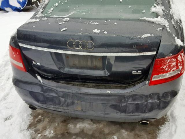 WAUDH74F36N133460 - 2006 AUDI A6 3.2 QUA GRAY photo 9