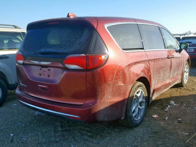 2C4RC1BG0HR836746 - 2017 CHRYSLER PACIFICA T BURGUNDY photo 4