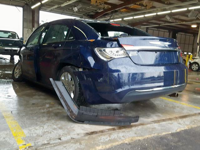 1C3CCBABXEN122038 - 2014 CHRYSLER 200 LX BLUE photo 3