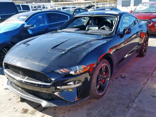 1FA6P8K04K5501034 - 2019 FORD MUSTANG BU BLACK photo 2