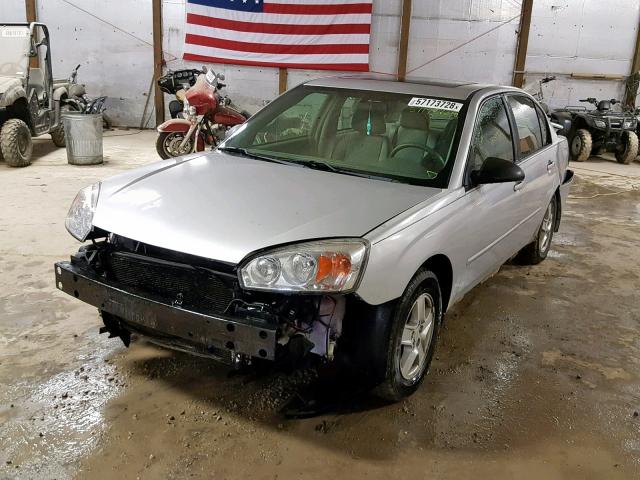 1G1ZT54825F284272 - 2005 CHEVROLET MALIBU LS SILVER photo 2