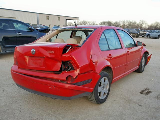 3VWSB69M32M161872 - 2002 VOLKSWAGEN JETTA GLS RED photo 4