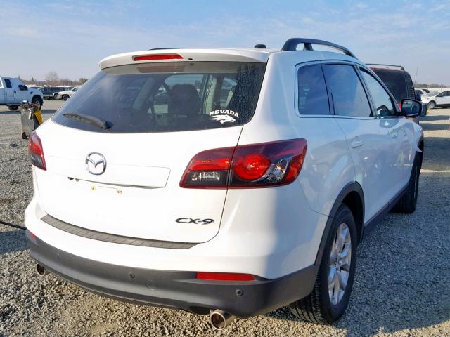 JM3TB2CVXE0438002 - 2014 MAZDA CX-9 TOURI WHITE photo 4