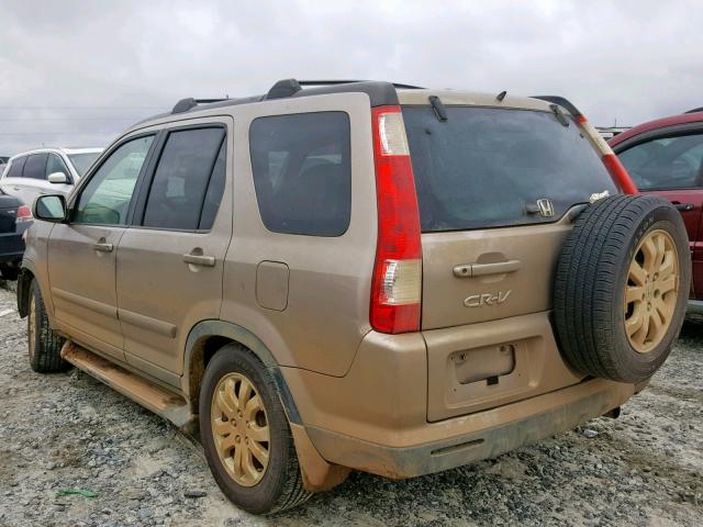 SHSRD78905U322324 - 2005 HONDA CR-V SE GOLD photo 3