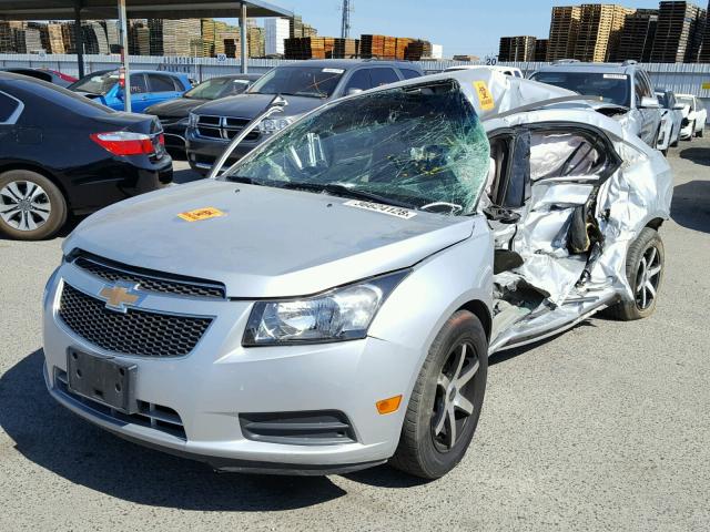 1G1PC5SH1B7300641 - 2011 CHEVROLET CRUZE LS SILVER photo 2