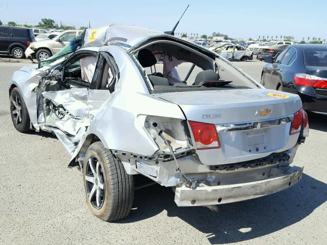 1G1PC5SH1B7300641 - 2011 CHEVROLET CRUZE LS SILVER photo 3