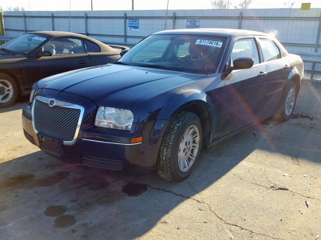 2C3KA43R36H157568 - 2006 CHRYSLER 300 BLUE photo 2