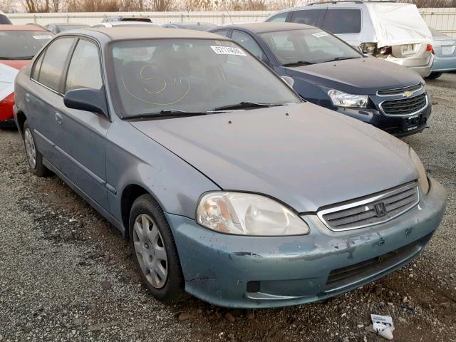 2HGEJ6613YH510910 - 2000 HONDA CIVIC BASE Mavi foto 1