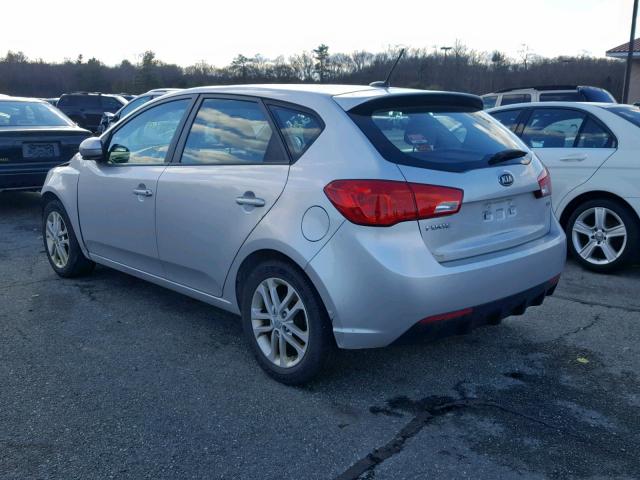 KNAFU5A24C5603145 - 2012 KIA FORTE EX SILVER photo 3