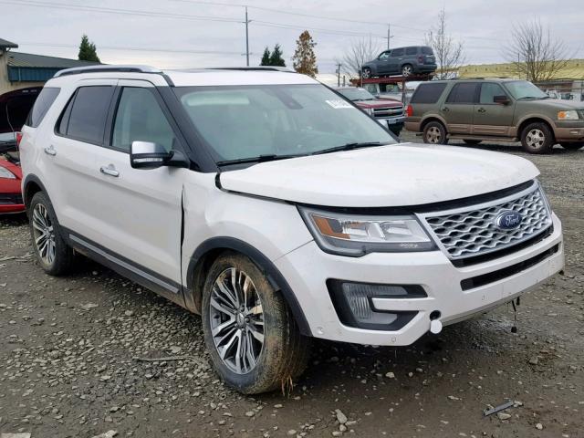 1FM5K8HT6HGC85783 - 2017 FORD EXPLORER P WHITE photo 1