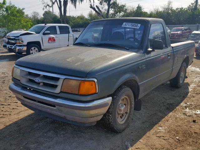 1FTCR10AXTUC83568 - 1996 FORD RANGER GREEN photo 2