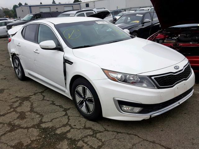 KNAGM4AD0B5006041 - 2011 KIA OPTIMA HYB WHITE photo 1