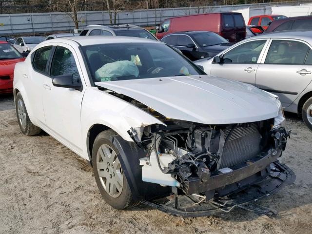 1B3BD4FB0BN578586 - 2011 DODGE AVENGER EX WHITE photo 1