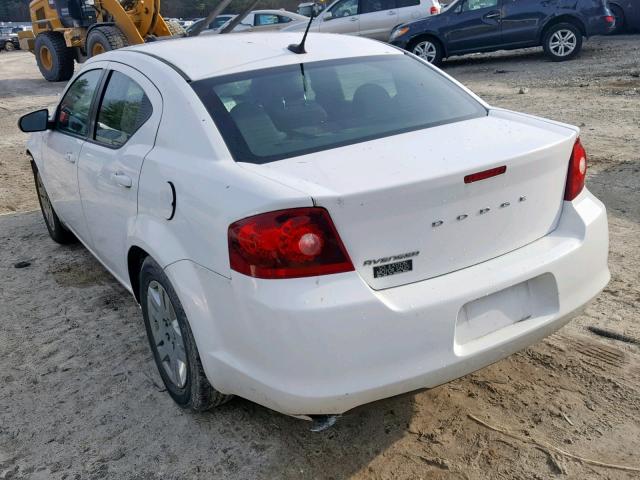 1B3BD4FB0BN578586 - 2011 DODGE AVENGER EX WHITE photo 3