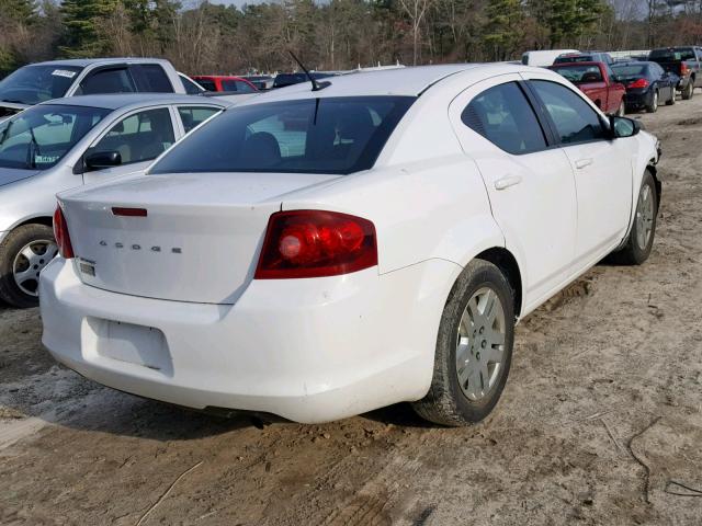 1B3BD4FB0BN578586 - 2011 DODGE AVENGER EX WHITE photo 4