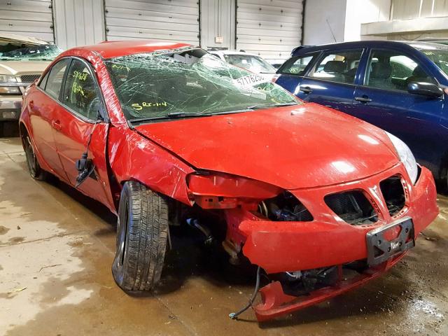 1G2ZF55BX64280545 - 2006 PONTIAC G6 SE RED photo 1