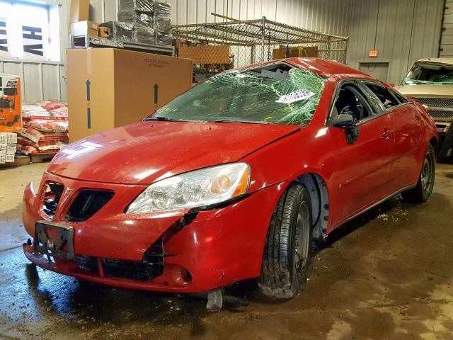 1G2ZF55BX64280545 - 2006 PONTIAC G6 SE RED photo 2