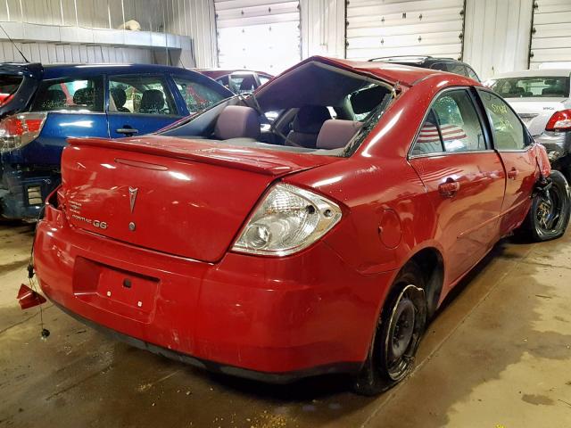 1G2ZF55BX64280545 - 2006 PONTIAC G6 SE RED photo 4