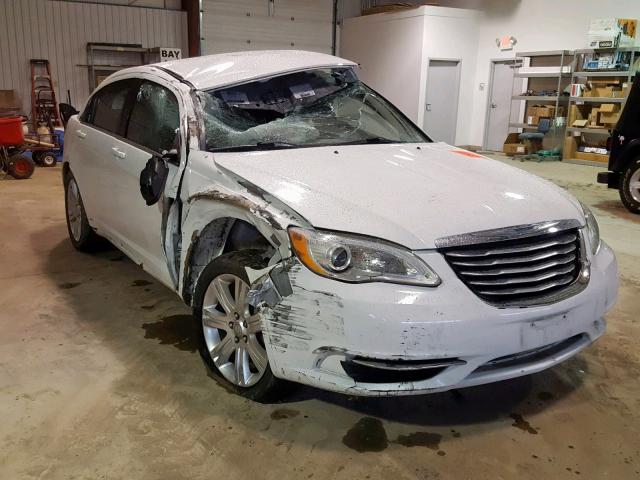 1C3CCBAB8DN763932 - 2013 CHRYSLER 200 LX WHITE photo 1