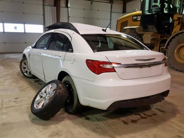 1C3CCBAB8DN763932 - 2013 CHRYSLER 200 LX WHITE photo 3