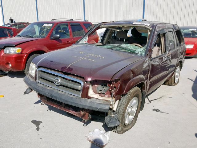 JN8DR09X44W802212 - 2004 NISSAN PATHFINDER BROWN photo 2