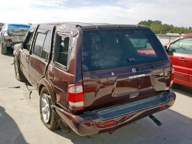 JN8DR09X44W802212 - 2004 NISSAN PATHFINDER BROWN photo 3