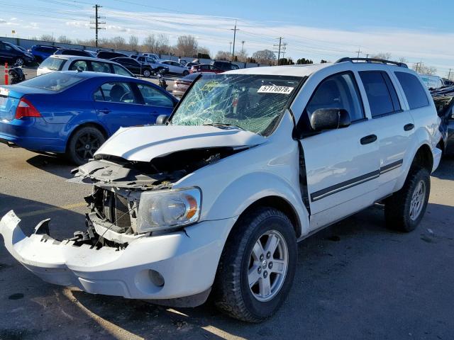 1D8HB48N48F128109 - 2008 DODGE DURANGO SL WHITE photo 2