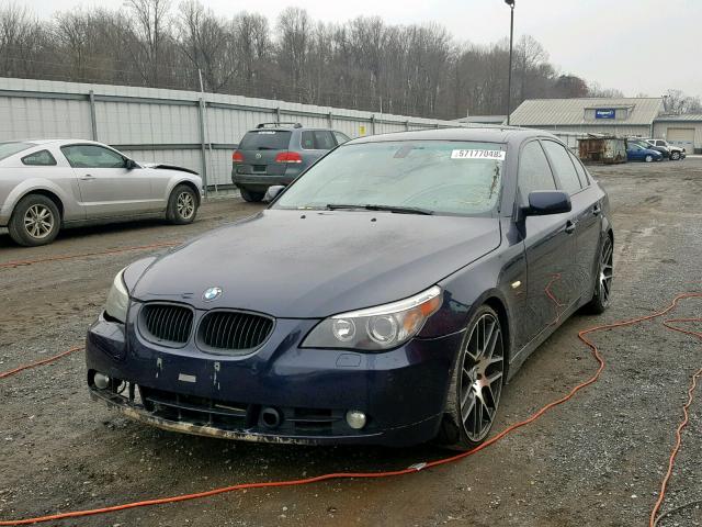 WBANB53567CP06223 - 2007 BMW 550I BLUE photo 2