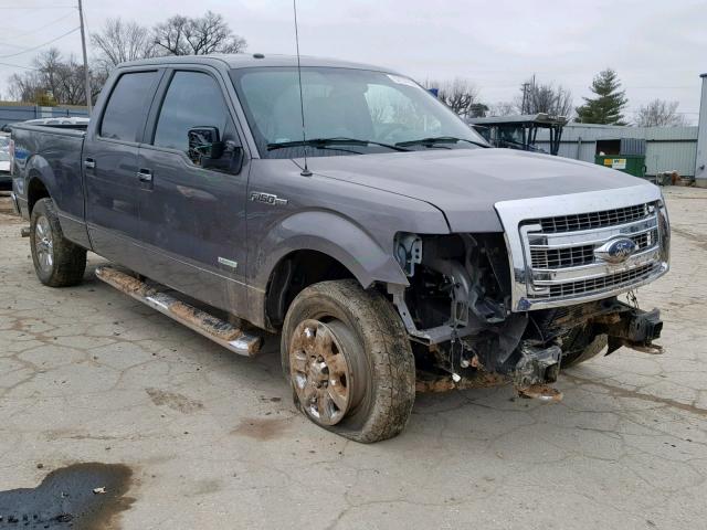 1FTFW1ET2EKD80696 - 2014 FORD F150 SUPER GRAY photo 1