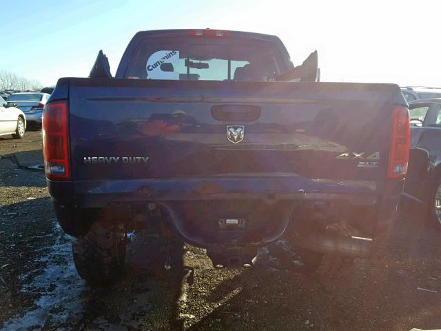 1D7KS28C46J163532 - 2006 DODGE RAM 2500 S BLUE photo 9